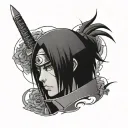 Itachi Uchiha tattoo design idea