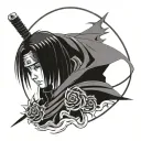 Itachi Uchiha tattoo design idea