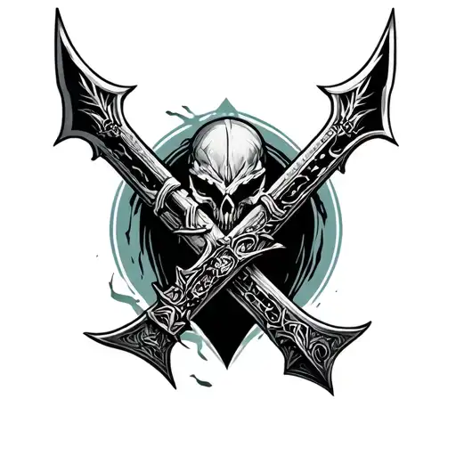 Dagger Valhalla tattoo design idea