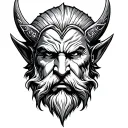 Odin Face tattoo design idea