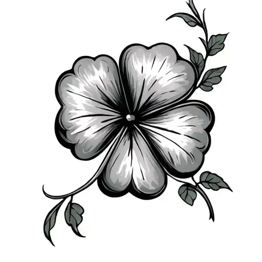 4 leaf clover shoulder tattoo tattoo design idea