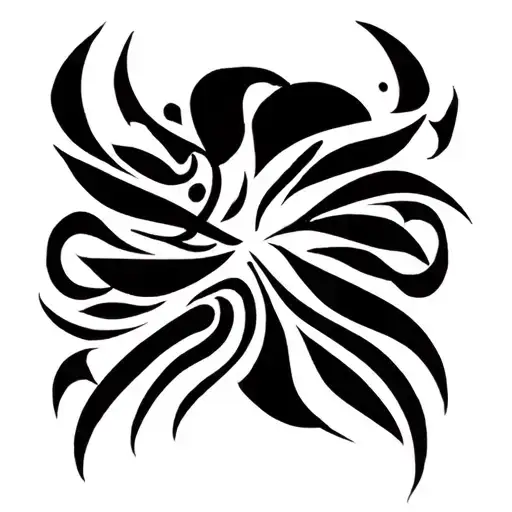 tribal Afro Brazilian inspired tattoo designed to wrap around the arm tattoo design idea