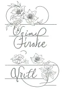 3 kids name tattoo design idea