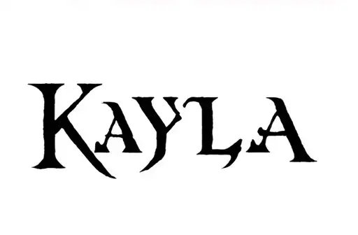 "Kayla" tattoo design idea