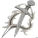 Celtic sword tattoo design idea