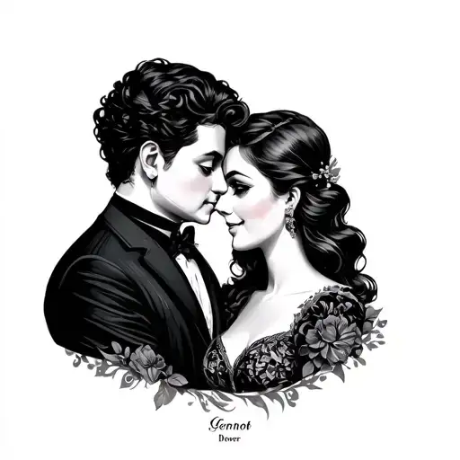 Names Gernot and Doris 4ever tattoo design idea