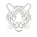 Tiger face tattoo design idea