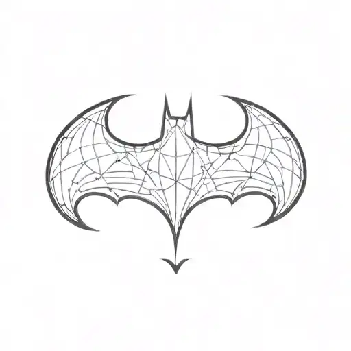 batman symbol tattoo design idea