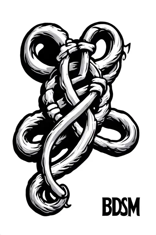 BDSM sign tattoo design idea