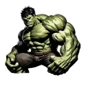Hulk tattoo design idea