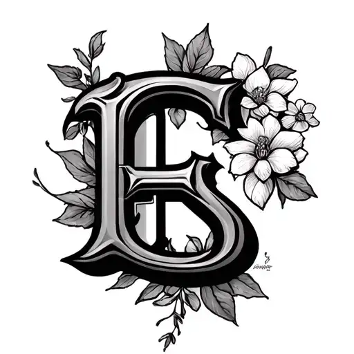 C, E, and S incorporated somehow tattoo design idea