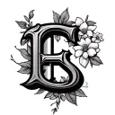 C, E, and S incorporated somehow tattoo design idea