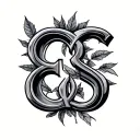 C, E, and S incorporated somehow tattoo design idea