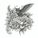 forever and always tattoo design idea