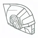 daft punk helmet tattoo design idea