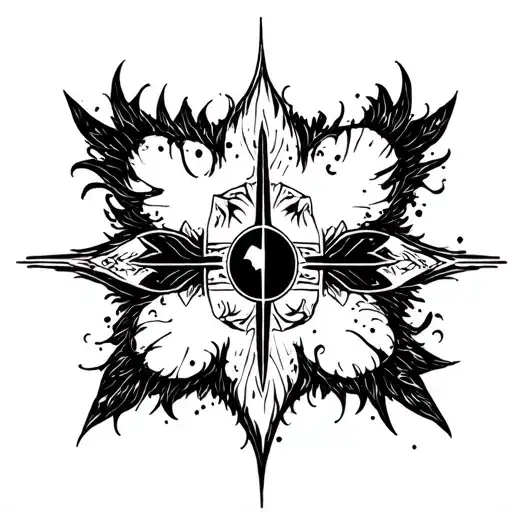 darkside and tattoo design idea