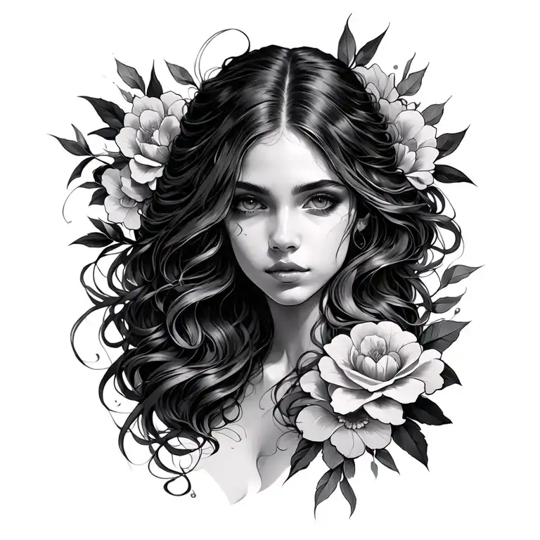 Ophelia tattoo design idea