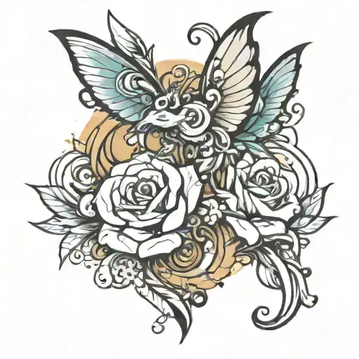 joyful ascend tattoo design idea