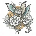 joyful ascend tattoo design idea