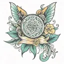 joyful ascend tattoo design idea