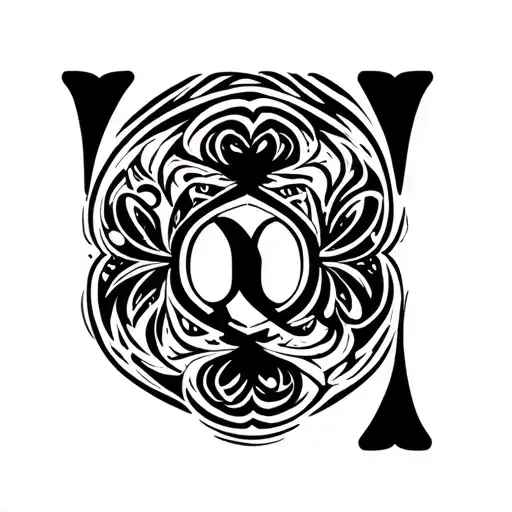 Spades with a capital "Q" in the middle tattoo design idea