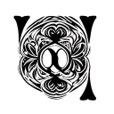 Spades with a capital "Q" in the middle tattoo design idea