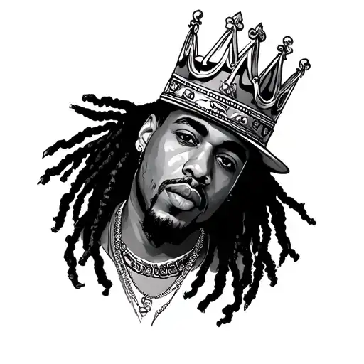 king von chicago rapper tattoo design idea