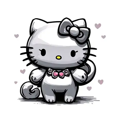 hello kitty cinnamoroll tattoo design idea