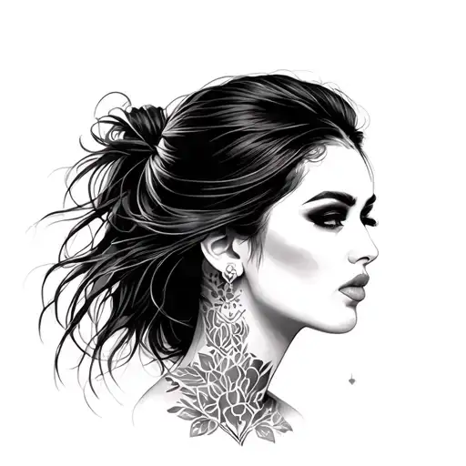 Dua Lipa tattoo design idea