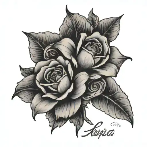 a tatto design based on concept meaning of two persian name of Kimia and Nima tattoo design idea