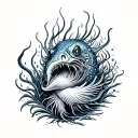 sea creatures inspired tattoo design idea
