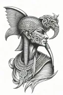 Egyptian god thoth tattoo design idea
