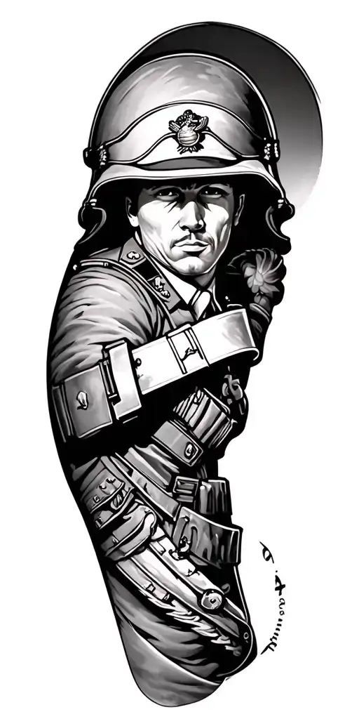 marine corps beginning to present time sleeve tattoo tattoo design idea