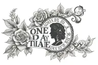 one day at a time tattoo design idea