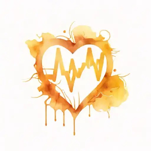 cardiac sonography themed tattoo tattoo design idea