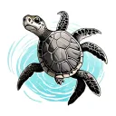 Sea Turtle tattoo design idea
