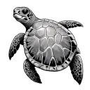 Sea Turtle tattoo design idea