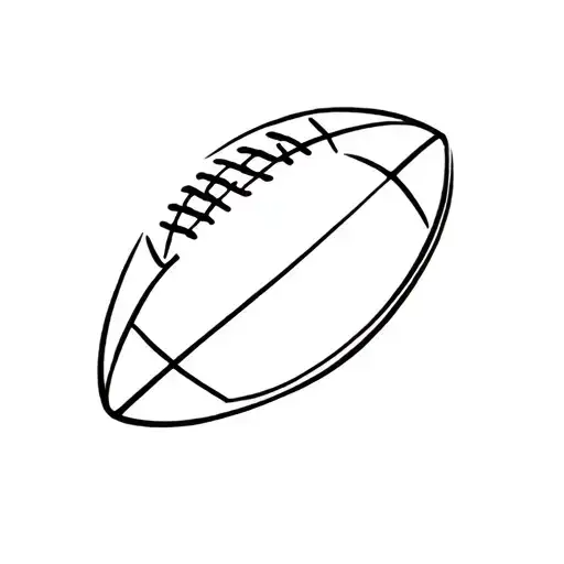 Design a minimalist tattoo that combines elements of rugby and The Grandest Games to symbolize passion and determination tattoo design idea