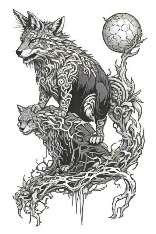When the sun turns off the heating - I'll hug your knees so they don't freeze. That's what taiga dwellers do. I'll gather you into a ball. tattoo design idea