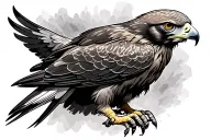 Red Tailed Hawk tattoo design idea