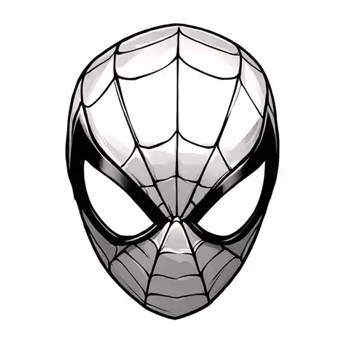 Spiderman Mask tattoo design idea