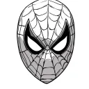 Spiderman Mask tattoo design idea