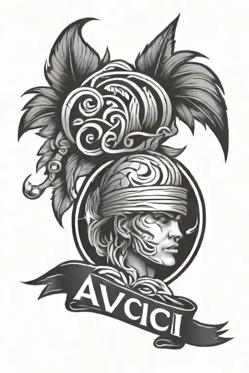 Avicii logo tattoo design idea