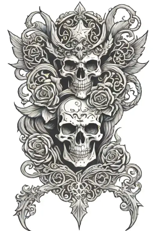 hated by god , cursed tattoo design idea