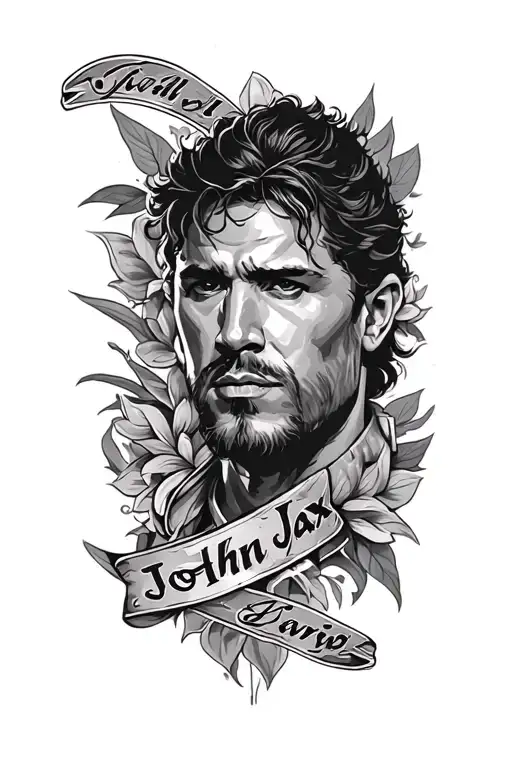john jax name tattoo tattoo design idea