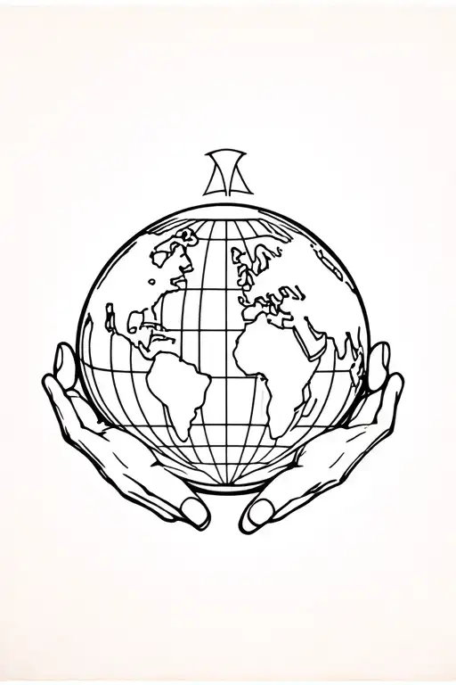 atlas holding the world tattoo design idea