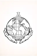 atlas holding the world tattoo design idea