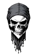 skull reaper tattoo design idea