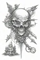 dystopia tattoo design idea