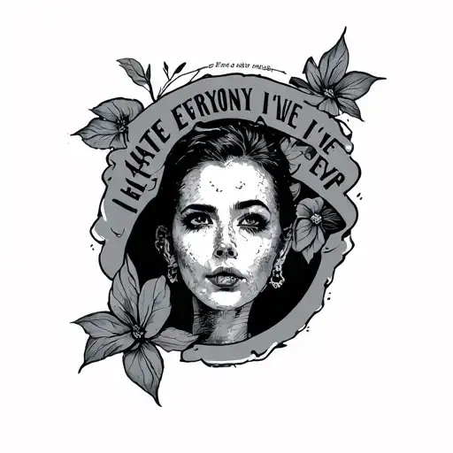 I hate everyone i've ever tattoo design idea